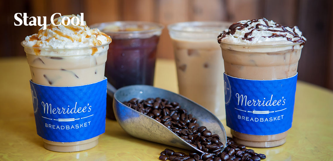 Iced coffee at Merridee's